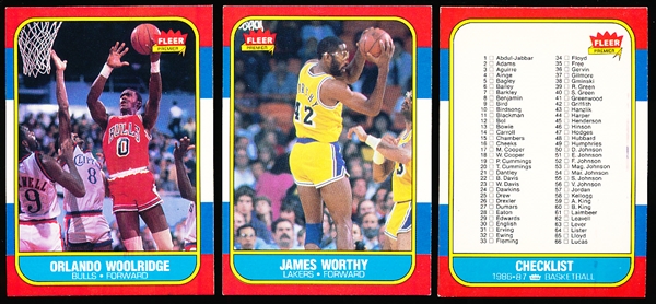 1986-87 Fleer Basketball- 3 Diff