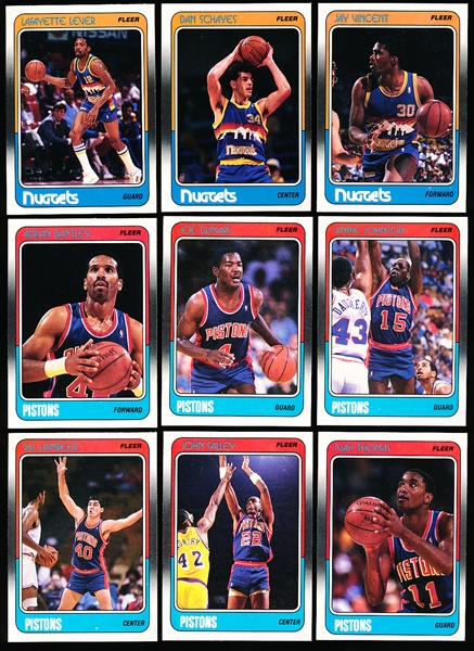 1988-89 Fleer Basketball- 50 Cards