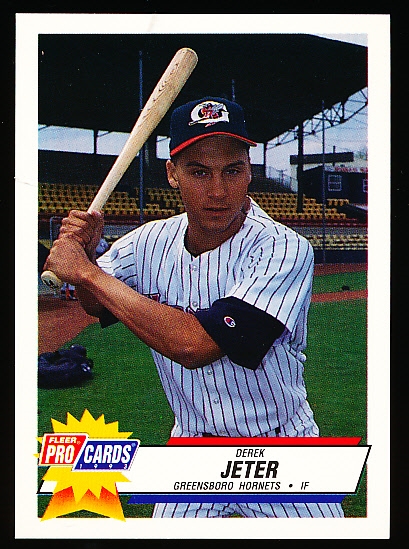 Lot Detail - 1993 Fleer ProCards Minor League Bb- #893 Derek Jeter ...