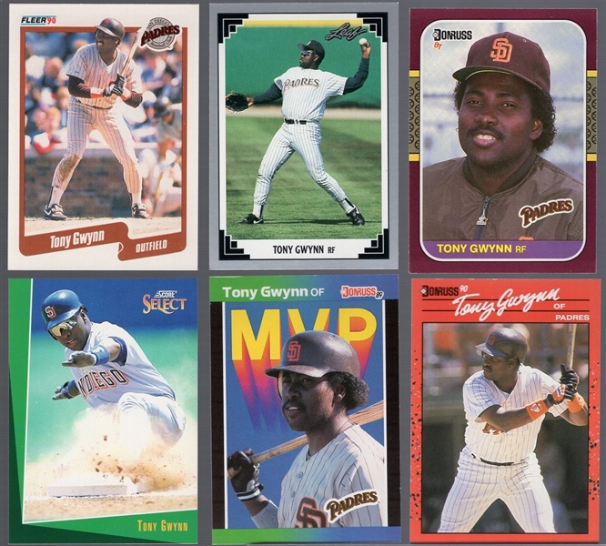 Tony Gwynn Card Lot- 95 Cards- 1984 to 1993