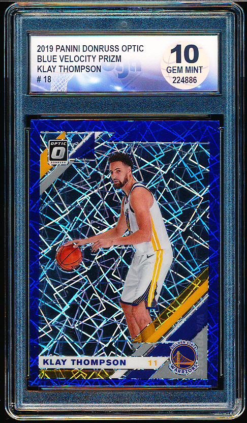 Lot Detail - 2019 Panini Donruss Optic Blue Velocity Prizm Basketball ...