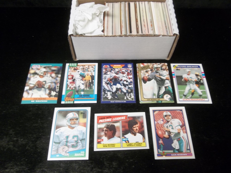 Dan Marino- 250 Cards- mostly 1987 thru 1993