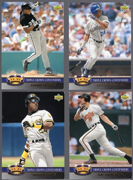 1993 Upper Deck Bb “Triple Crown” Inserts- 31 Asst