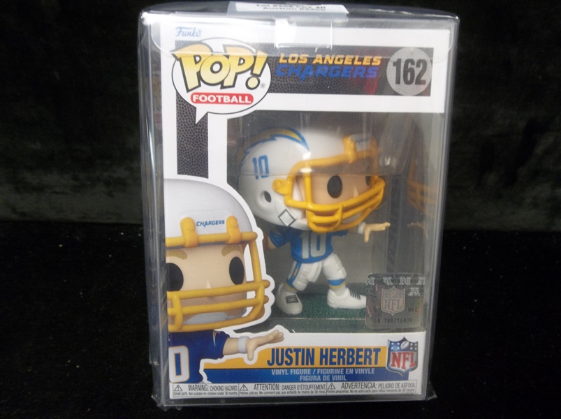 2021 Funko Pop NFL Figure #162 Justin Herbert, Chargers