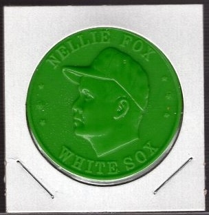 1960 Armour Bb Coin- Nellie Fox, White Sox- Green Coin