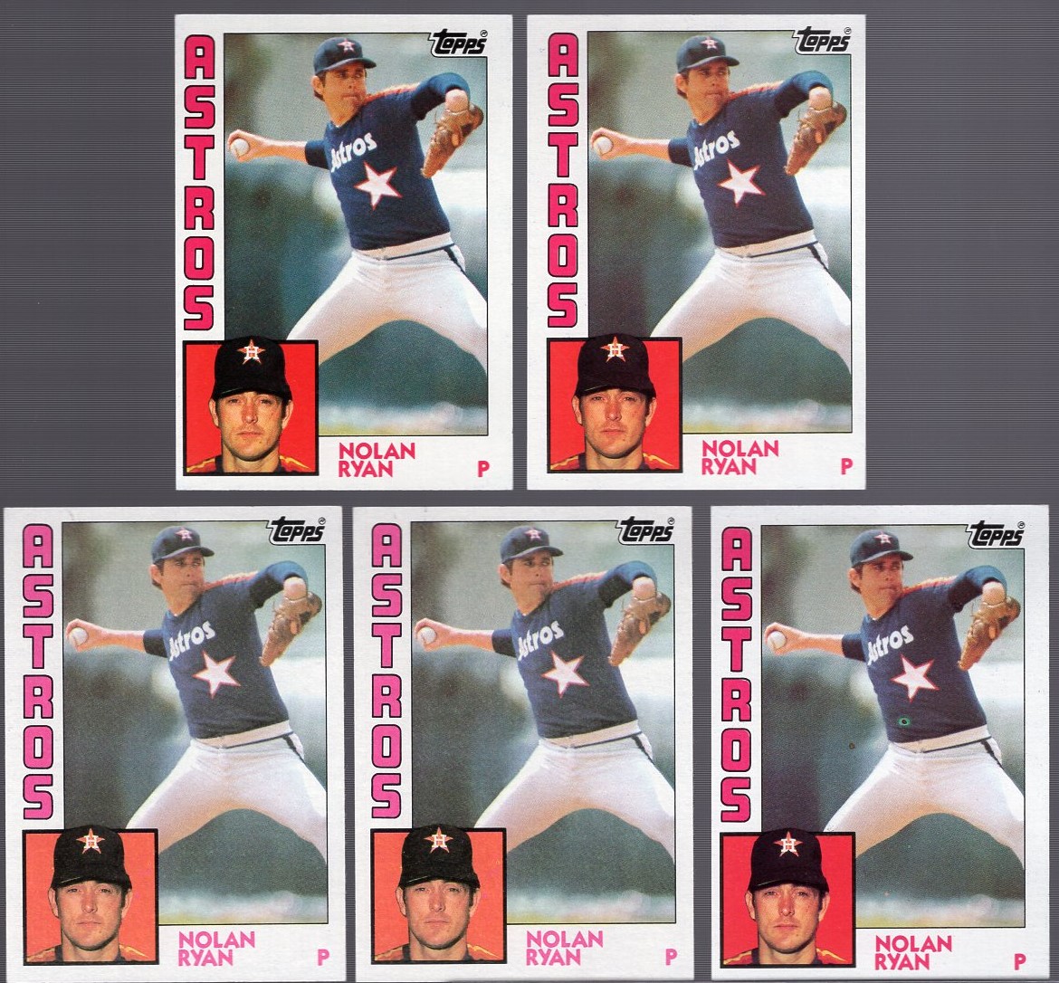 Lot Detail - 1984 Topps Bb- #470 Nolan Ryan, Astros- 5 Cards