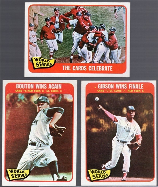 1965 Topps Bb- 4 Diff World Series Cards