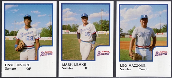 1986 Pro Cards Minor League Bb- Sumter Braves Minor League Set- of 30