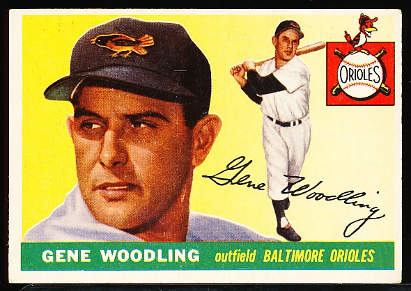 1955 Topps Bb- #190 Gene Woodling, Orioles- Hi#