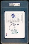 Autographed Fluff Cowan/ Jim Furyk Augusta National Golf Club Scorecard- PSA/ DNA Certified/ Slabbed Authentic