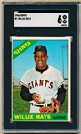 1966 Topps Baseball - #1 Willie Mays, Giants- SGC 6 (Ex-NM)