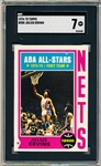 1974-75 Topps Basketball- #200 Julius Erving, Nets- SGC 7 (NM)