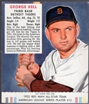 1952 Red Man Bb with Tab- AL#13 George Kell, Tigers- March expiration back.