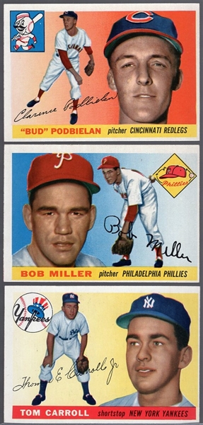 1955 Topps Bb- 3 Diff