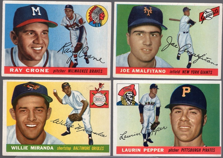 1955 Topps Bb- 4 Diff