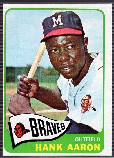 1965 Topps Baseball- #170 Hank Aaron, Braves