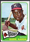 1965 Topps Baseball- #170 Hank Aaron, Braves