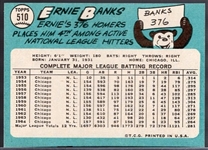 1965 Topps Baseball- #510 Ernie Banks, Cubs