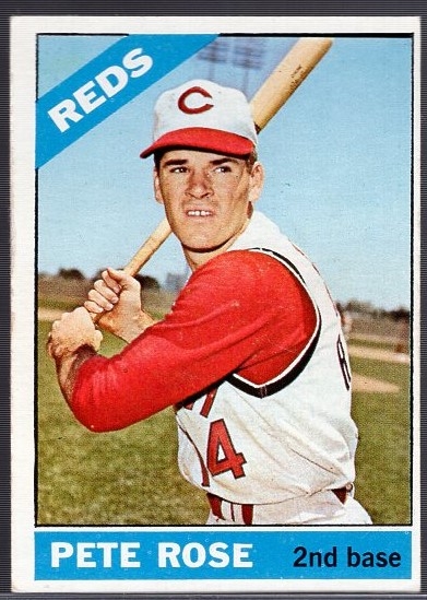 1966 Topps Baseball- #30 Pete Rose, Reds