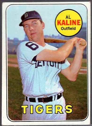 1969 Topps Bb- #410 Kaline, Tigers