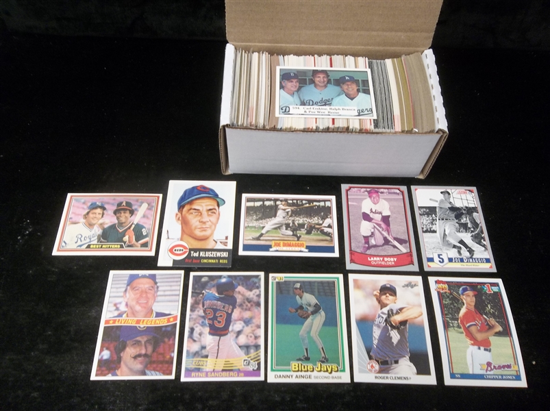 Baseball Star Card Lot- 350 Stars- 1980’s thru 2000’s