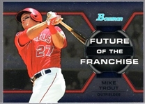 2013 Bowman Bsbl. “Future of the Franchise Mini” #FF-MT Mike Trout, Angels.
