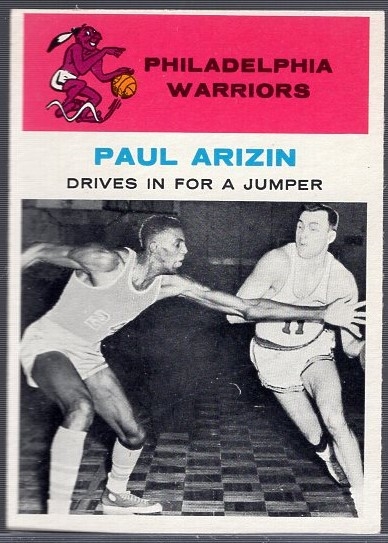 1961-62 Fleer Bskbl. #45 Paul Arizin IA, Warriors