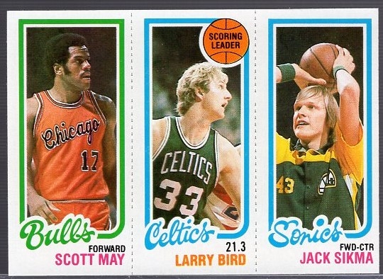 1980-81 Topps Bskbl. #47/ 30 Larry Bird SL/ 232