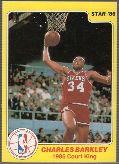 1986 Star Bskbl. “Court Kings” #3 Charles Barkley, 76ers