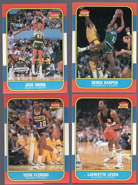 1986-87 Fleer Bskbl.- 9 Diff. Cards