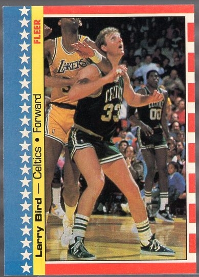1987-88 Fleer Bskbl. “Sticker” #4 Larry Bird, Celtics