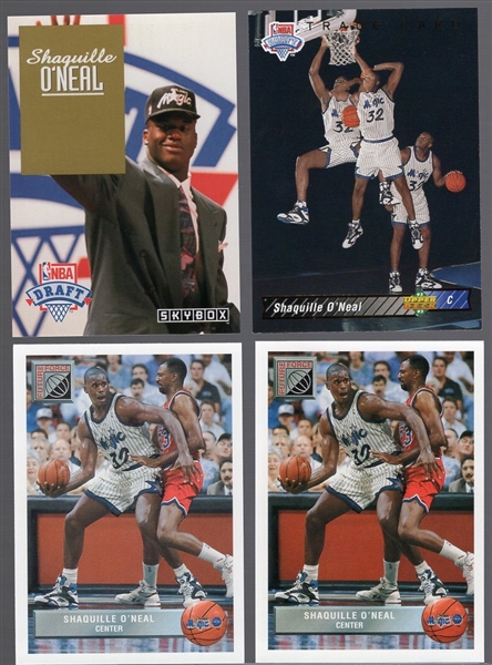 1992-93 Shaquille O’Neal RC’s- 4 Asst. Cards
