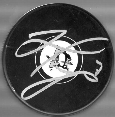 Autographed Matt Murray Pittsburgh Penguins Official NHL Logo Puck- JSA Certified