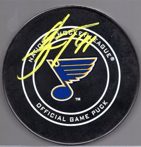 Autographed Vladimir Tarasenko St. Louis Blues Official NHL Game Puck- Beckett Certified