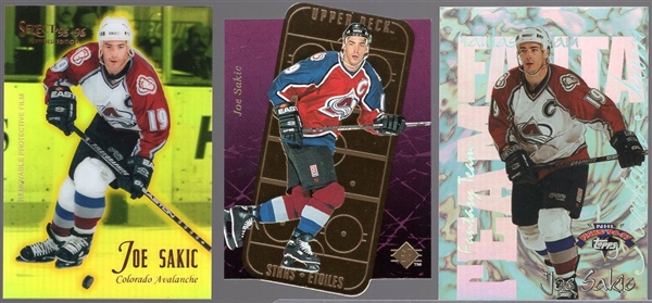 Joe Sakic Hockey- 3 Diff. Insert Cards