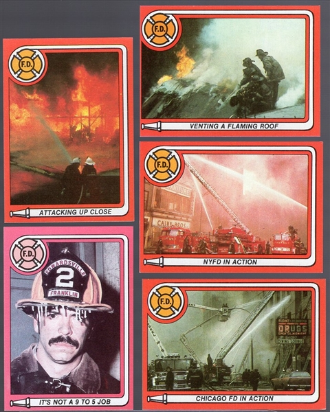 1981 K. F. Byrnes “Fire Department”- 1 Complete Set of 22 Cards