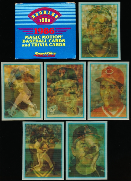 1986 Sportflics “The Rookies” Factory Set of 50 Cards