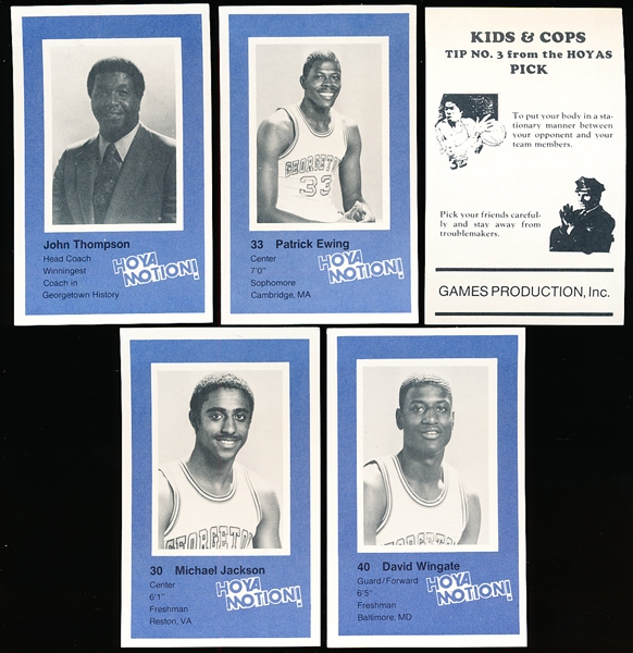 1982-83 Georgetown Hoyas Basketball Set of 15