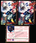 1991 Action Packed Ftbl.- Emmitt Smith RC Prototype Cards- 3 Cards