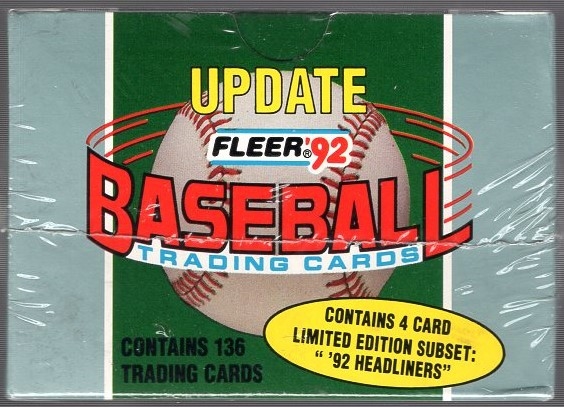 1992 Fleer Baseball Update Factory Set of 136