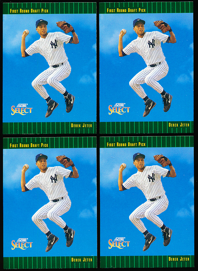 Lot Detail - 1993 Score Select Baseball- #360 Derek Jeter RC, Yankees ...