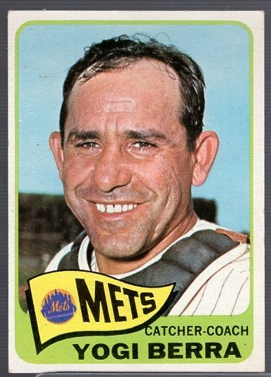 1965 Topps Bb- #470 Yogi Berra, Mets