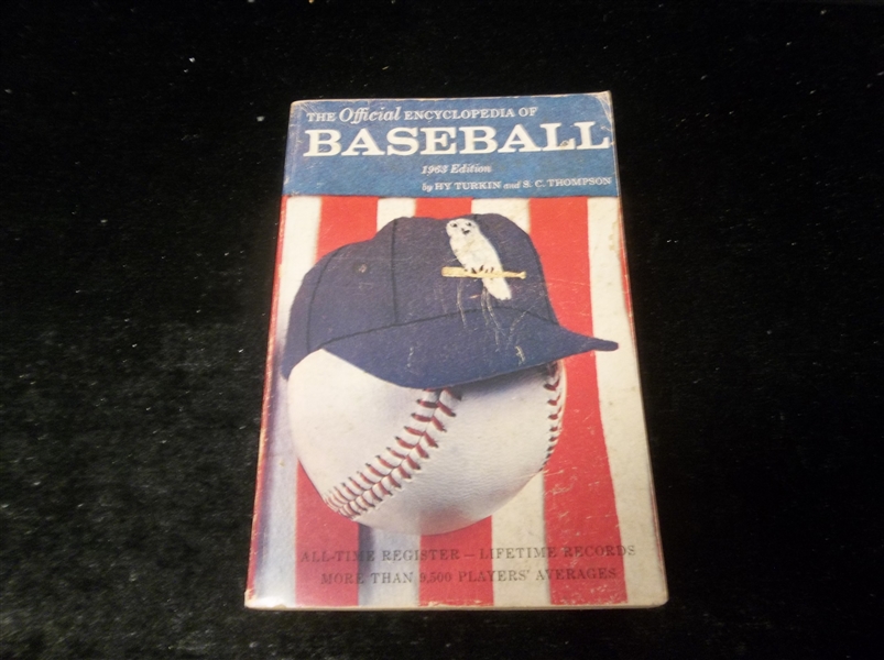 1963 The Official Encyclopedia of Baseball, by Hy Turkin & S. C. Thompson