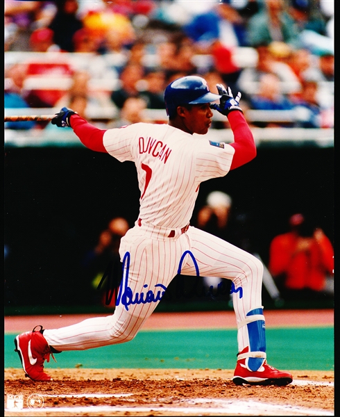 Autographed Mariano Duncan Philadelphia Phillies MLB Color 8” x 10” Photo