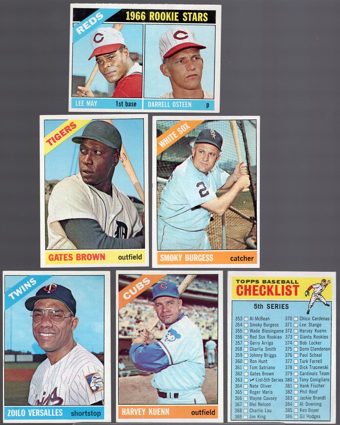 Lot Detail - 1966 Topps Baseball- 6 Diff