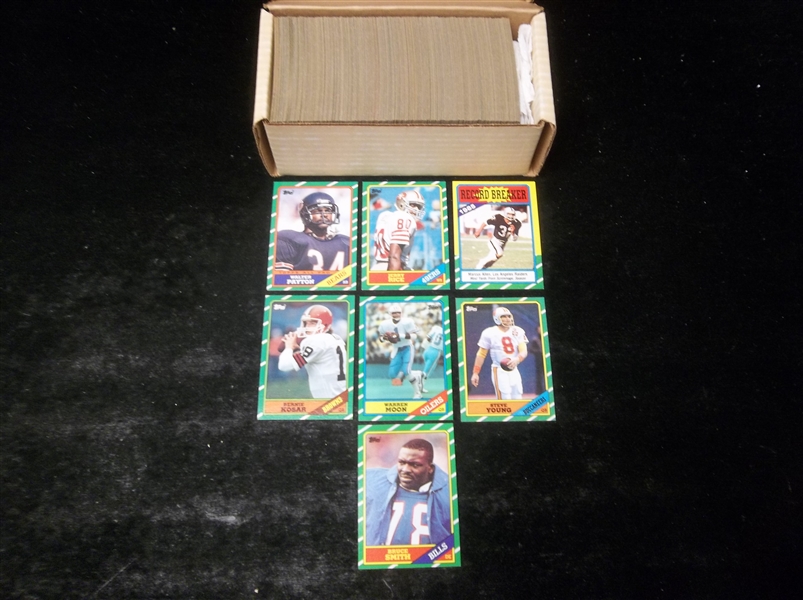 1986 Topps Football- Complete Set of 396