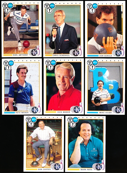 1990 Collect-A-Card King Pins PBA Bowling Complete Sets of 100 Cards- 2 Sets