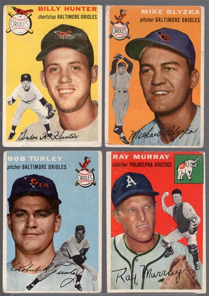 1954 Topps/1955 Bowman Baseball- 8 Diff