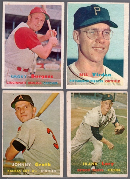 1957 Topps Baseball- 13 Diff