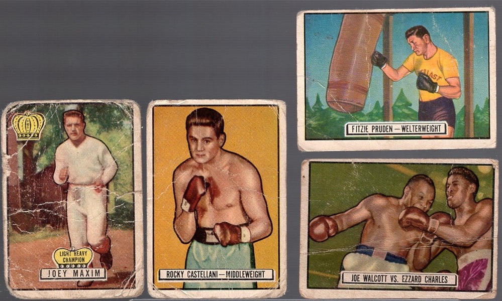 1951 Topps Ringside Boxing- 4 Diff 